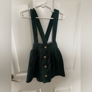 Bailey's Blossom Green pinafore toddler girl skirt. Size 4T